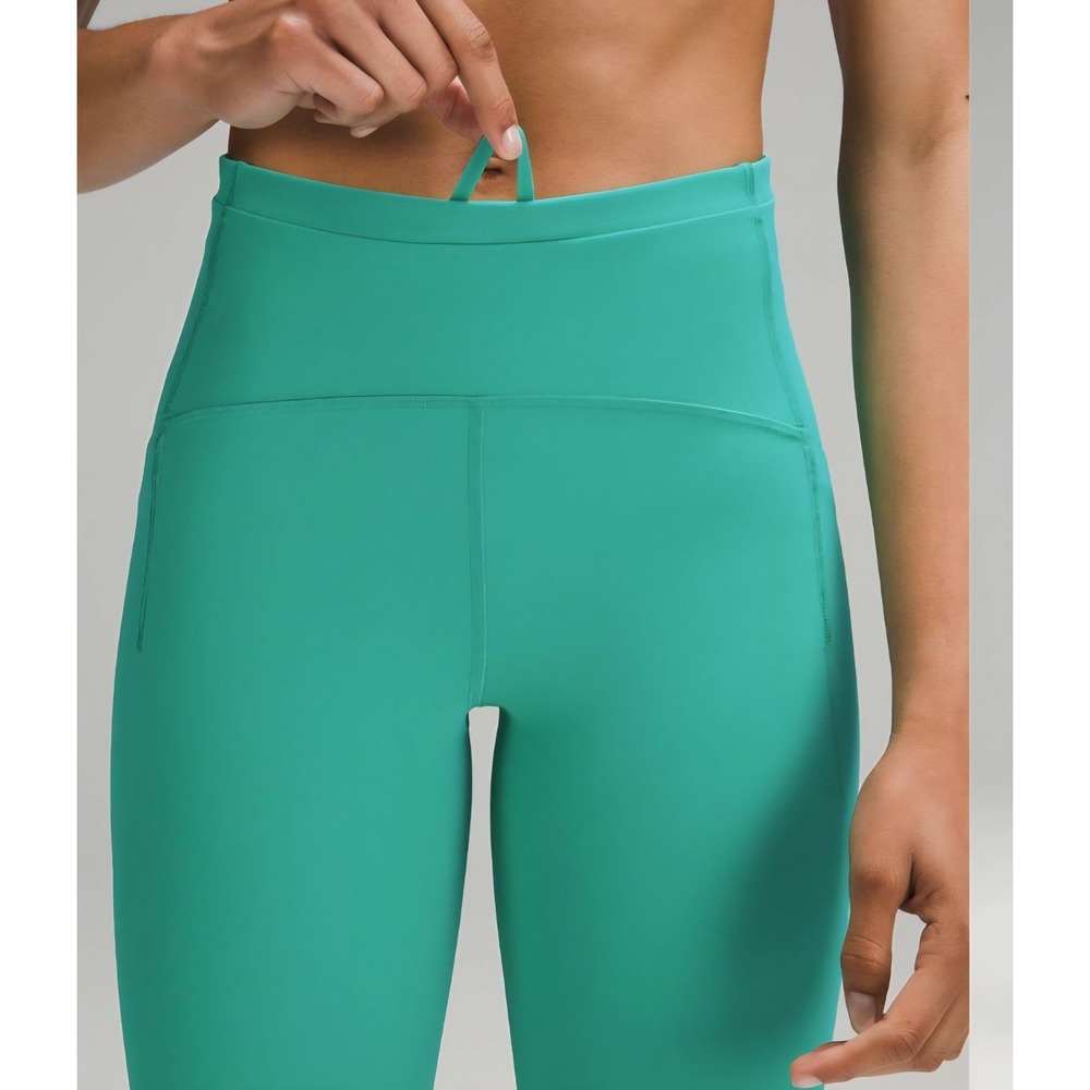 Lululemon Swift Speed High Rise Crop 21 Maldivian Green Leggings Teal NWOT‎